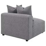 Jennifer Upholstered Armless Chair Grey | Grey | 551594