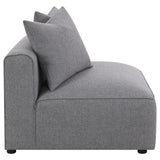 Jennifer Upholstered Armless Chair Grey | Grey | 551594