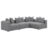 Jennifer Upholstered Armless Chair Grey | Grey | 551594