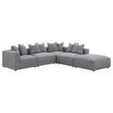 Jennifer Upholstered Armless Chair Grey | Grey | 551594