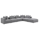 Jennifer Upholstered Armless Chair Grey | Grey | 551594