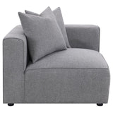 Jennifer Upholstered Corner Chair Grey | King | Grey | 551595