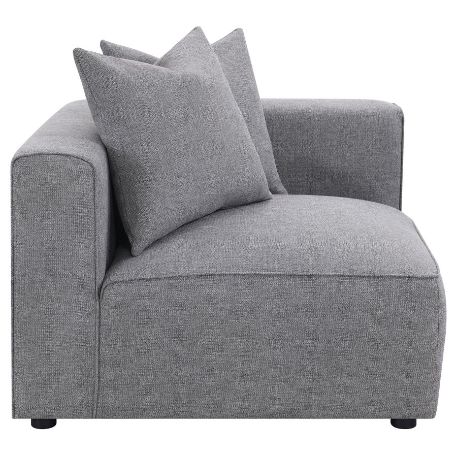 Jennifer Upholstered Corner Chair Grey | King | Grey | 551595
