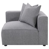 Jennifer Upholstered Corner Chair Grey | King | Grey | 551595