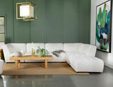 Sunny 6-piece Upholstered Modular Sectional Sofa Ivory Sherpa | Ivory | 551621-SET