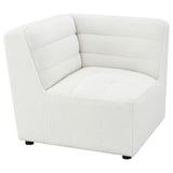 Sunny 6-piece Upholstered Modular Sectional Sofa Ivory Sherpa | Ivory | 551621-SET
