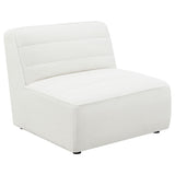 Sunny Upholstered Armless Chair Ivory Sherpa | King | Ivory | 551621