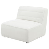 Sunny Upholstered Armless Chair Ivory Sherpa | King | Ivory | 551621
