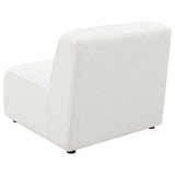 Sunny Upholstered Armless Chair Ivory Sherpa | King | Ivory | 551621