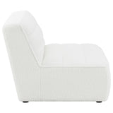 Sunny Upholstered Armless Chair Ivory Sherpa | King | Ivory | 551621