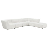 Sunny Upholstered Armless Chair Ivory Sherpa | King | Ivory | 551621