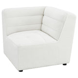Sunny Upholstered Corner Chair Ivory Sherpa | King | Ivory | 551622