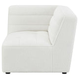 Sunny Upholstered Corner Chair Ivory Sherpa | King | Ivory | 551622