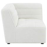 Sunny Upholstered Corner Chair Ivory Sherpa | King | Ivory | 551622
