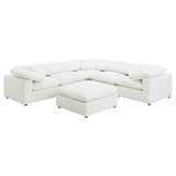 Raleigh 6-piece Boucle Upholstered Modular Sectional Ivory | Ivory | 551751-SETA