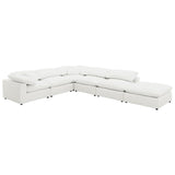 Raleigh 6-piece Boucle Upholstered Modular Sectional Ivory | Ivory | 551751-SET