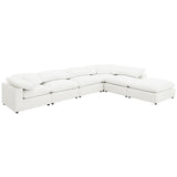 Raleigh 6-piece Boucle Upholstered Modular Sectional Ivory | Ivory | 551751-SET