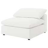 Raleigh Boucle Upholstered Armless Chair Ivory | Ivory | 551751