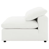 Raleigh Boucle Upholstered Armless Chair Ivory | Ivory | 551751