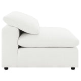 Raleigh Boucle Upholstered Armless Chair Ivory | Ivory | 551751