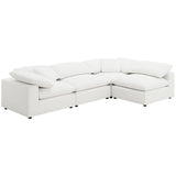 Raleigh Boucle Upholstered Armless Chair Ivory | Ivory | 551751