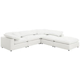 Raleigh Boucle Upholstered Armless Chair Ivory | Ivory | 551751