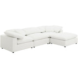 Raleigh Boucle Upholstered Armless Chair Ivory | Ivory | 551751