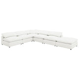 Raleigh Boucle Upholstered Armless Chair Ivory | Ivory | 551751