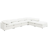Raleigh Boucle Upholstered Armless Chair Ivory | Ivory | 551751