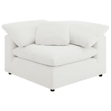 Raleigh Boucle Upholstered Corner Chair Ivory | Full | Ivory | 551752