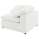 Raleigh Boucle Upholstered Corner Chair Ivory | Full | Ivory | 551752
