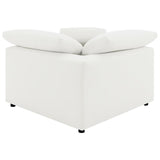 Raleigh Boucle Upholstered Corner Chair Ivory | Full | Ivory | 551752