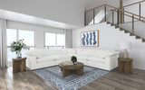 Raleigh Boucle Upholstered Corner Chair Ivory | Full | Ivory | 551752