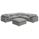 Raleigh 6-piece Boucle Upholstered Modular Sectional Grey | Grey | 551754-SETA