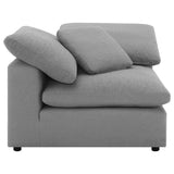 Raleigh 5-piece Boucle Upholstered Modular Sectional Grey | King | Grey | 551754-SETB