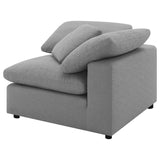 Raleigh 5-piece Boucle Upholstered Modular Sectional Grey | King | Grey | 551754-SETB