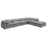 Raleigh 6-piece Boucle Upholstered Modular Sectional Grey | Grey | 551754-SET