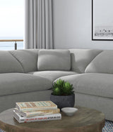 Raleigh Boucle Upholstered Corner Chair Grey | Full | Grey | 551755