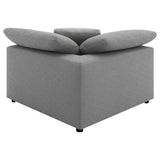 Raleigh Boucle Upholstered Corner Chair Grey | Full | Grey | 551755