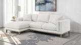 Geneva Boucle Upholstered Sectional Chaise Sofa Sand | Full | Beige | Sand | 551777