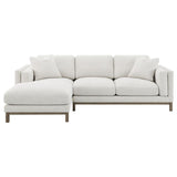 Geneva Boucle Upholstered Sectional Chaise Sofa Sand | Full | Beige | Sand | 551777