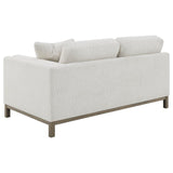 Geneva Boucle Upholstered Sectional Chaise Sofa Sand | Full | Beige | Sand | 551777