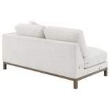 Geneva Boucle Upholstered Sectional Chaise Sofa Sand | Full | Beige | Sand | 551777