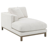 Geneva Boucle Upholstered Sectional Chaise Sofa Sand | Full | Beige | Sand | 551777