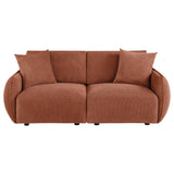 Elysia Fabric Upholstered Modular Lounge Loveseat Coral | Orange | Coral | 551891-LOVE