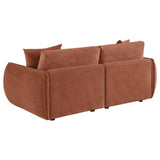 Elysia Fabric Upholstered Modular Lounge Loveseat Coral | Orange | Coral | 551891-LOVE
