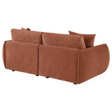 Elysia Fabric Upholstered Modular Lounge Loveseat Coral | Orange | Coral | 551891-LOVE