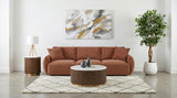 Elysia Fabric Upholstered Modular Lounge Sofa Coral | Orange | Coral | 551891-SOFA