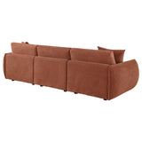 Elysia Fabric Upholstered Modular Lounge Sofa Coral | Orange | Coral | 551891-SOFA