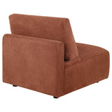 Elysia Fabric Upholstered Modular Armless Chair Coral | Red | Coral | 551891
